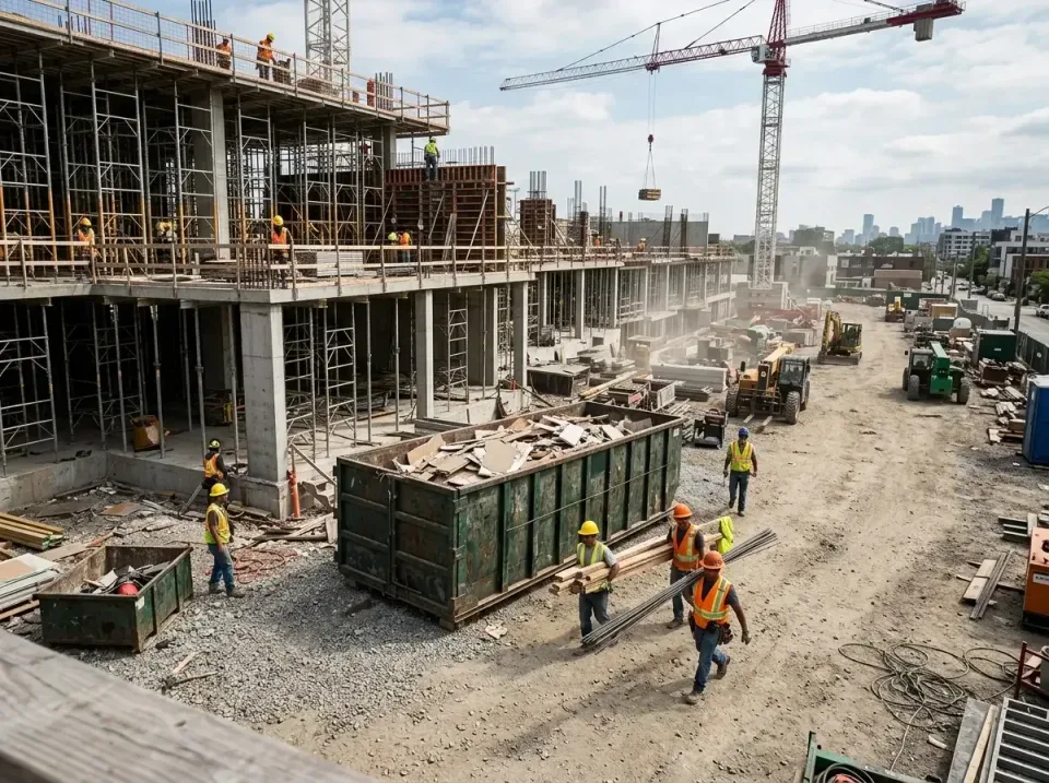 commercial-construction-site-w-002 — frequently asked questions, Low Cost Construction Dumpster Rental in Red Wing, MN